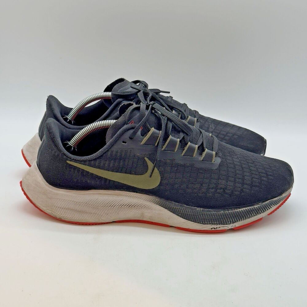 Nike Air Zoom Pegasus 37 Sneakers BQ9646-004 Men's 12 Black Olive Running Shoes
